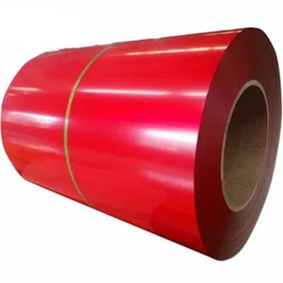 สีแดง DC01 เหล็กม้วนเคลือบสังกะสี TDC51DZM เหล็กม้วน Galvalume เคลือบสี